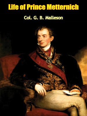cover image of Life of Prince Metternich